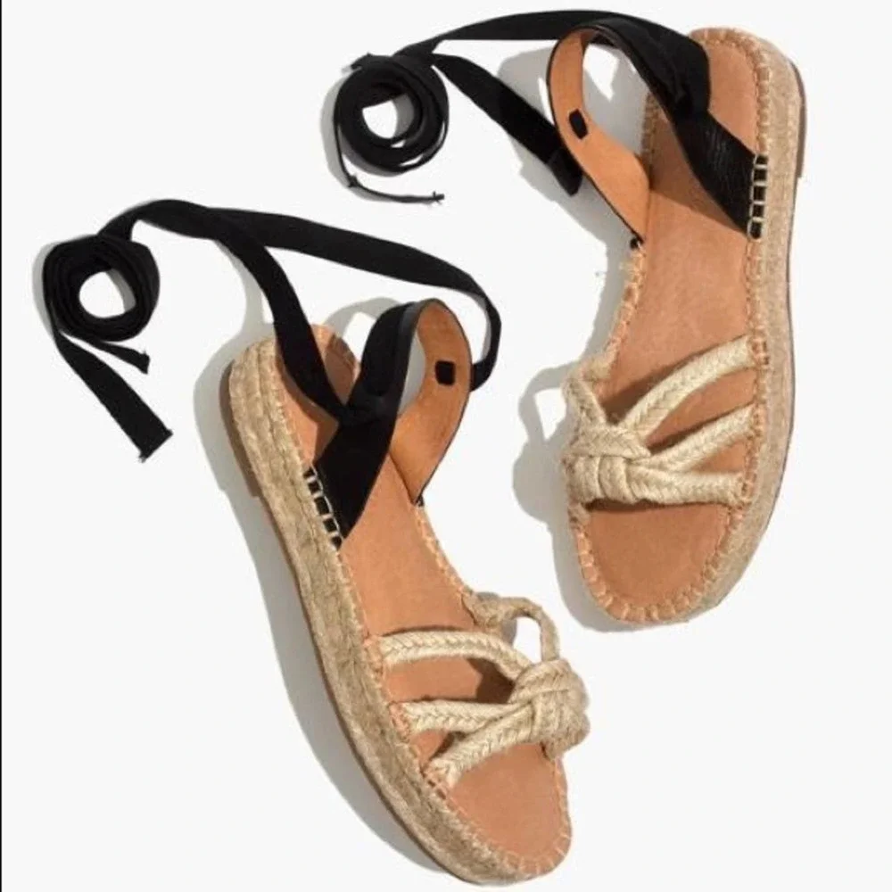 Madewell Gwen Espadrille Sandals Size 6.5 - Picture 6 of 6